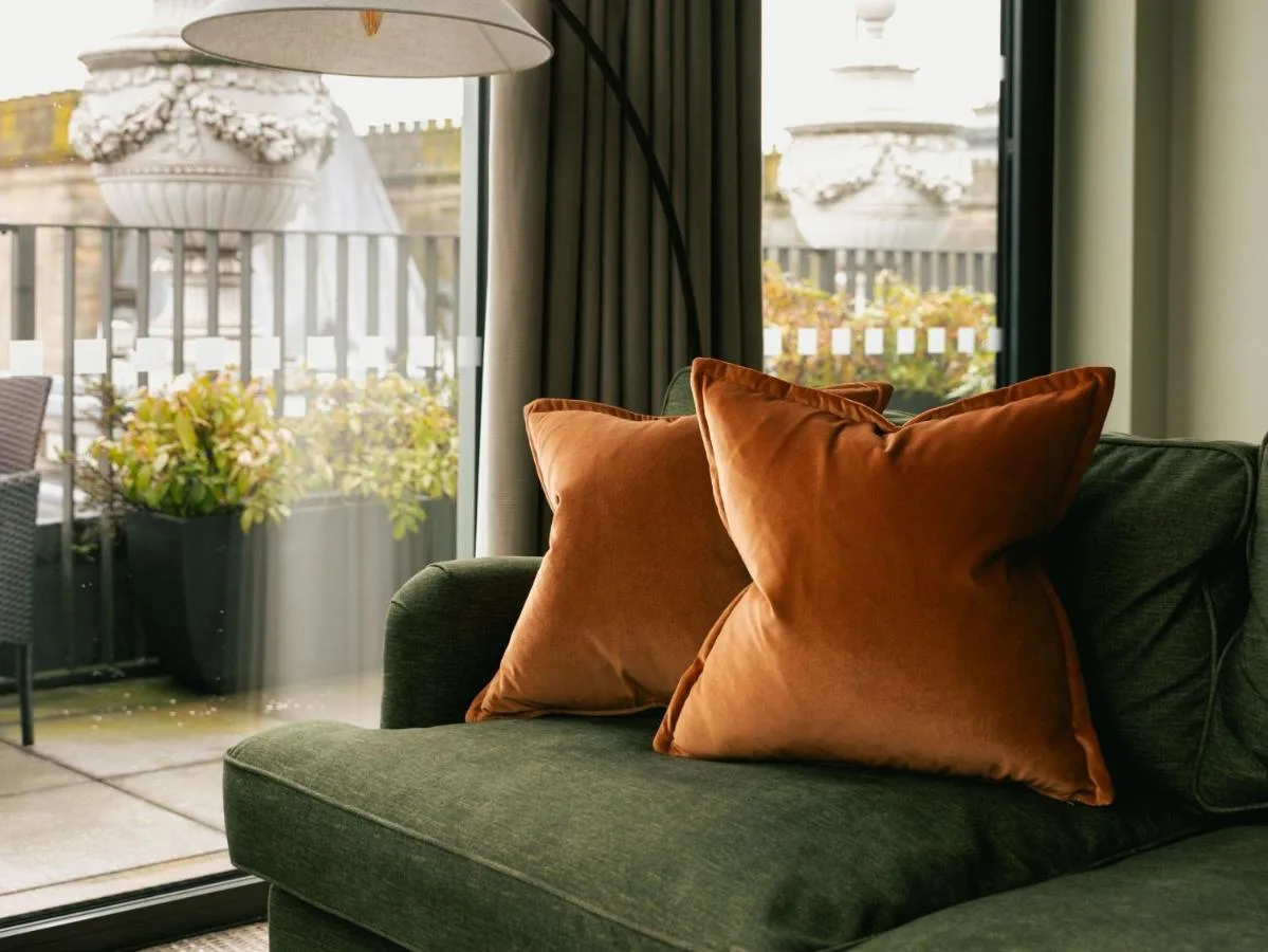Penthouse terrace with sofa